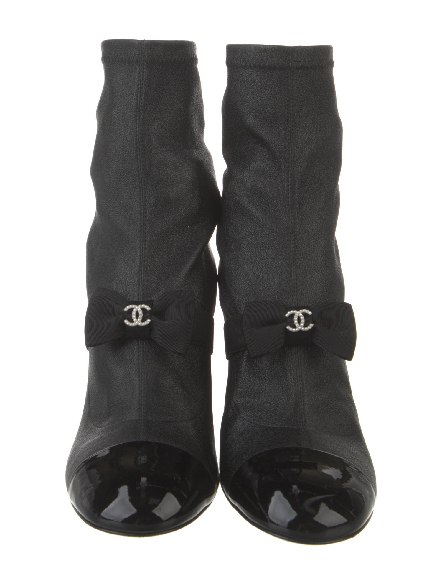 Chanel 2023 Interlocking CC Logo Sock Boots